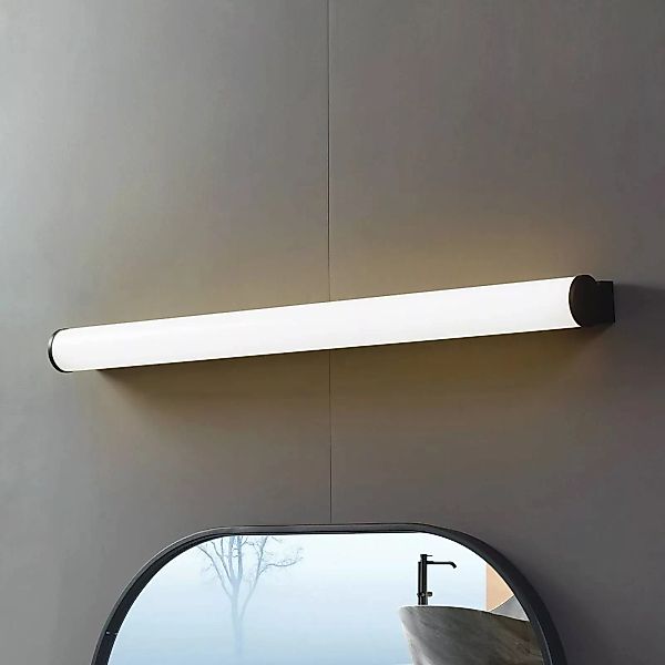 Lucande LED-Bad-Wandlampe Vilmara, schwarz, Metall, IP44 günstig online kaufen