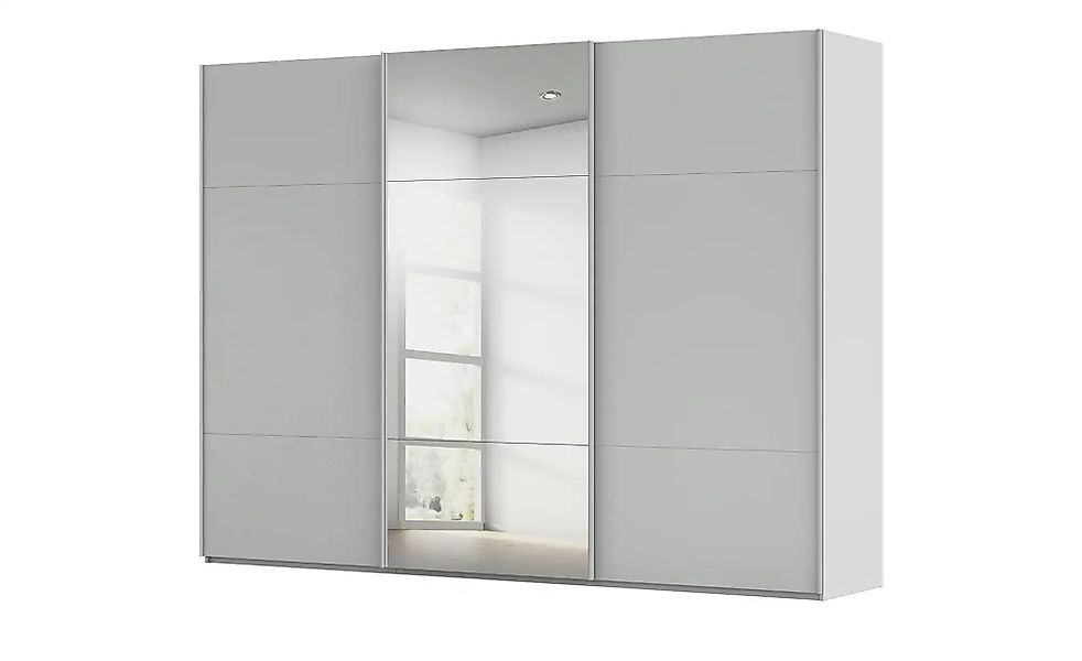 meinSchrank Schwebetürenschrank inklusive Zubehör Regina ¦ grau ¦ Maße (cm) günstig online kaufen