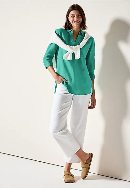 Leinen-Longbluse günstig online kaufen