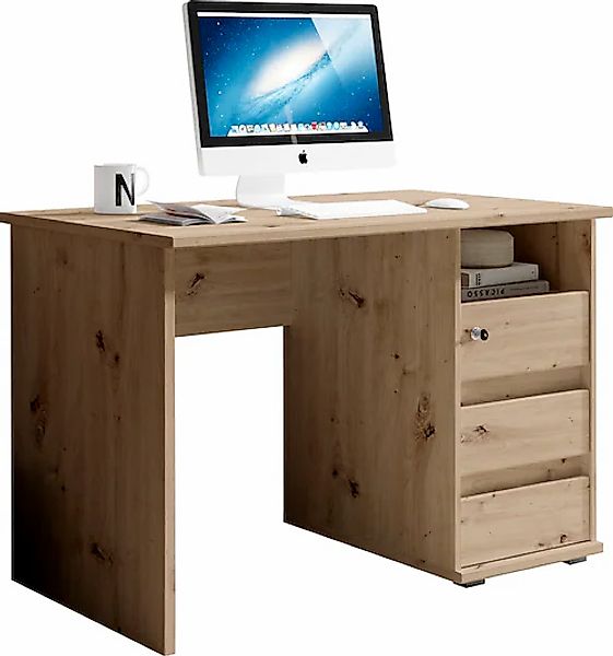 BEGA OFFICE Schreibtisch "Primus 1" mit Schubkasten abschließbar in 3 Farba günstig online kaufen