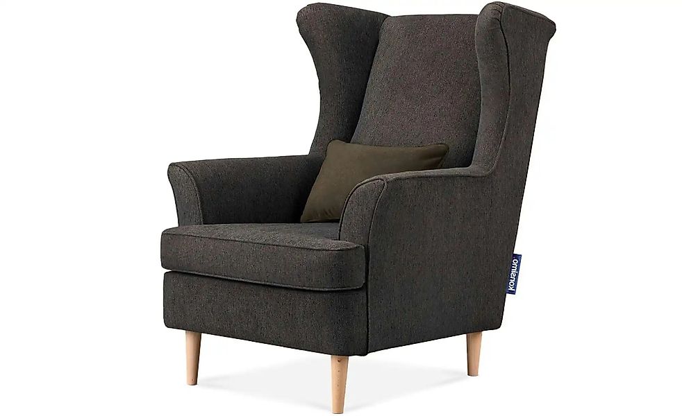 KONSIMO Ohrensessel  Stralis ¦ blau ¦ Maße (cm): B: 82 H: 108 Polstermöbel günstig online kaufen