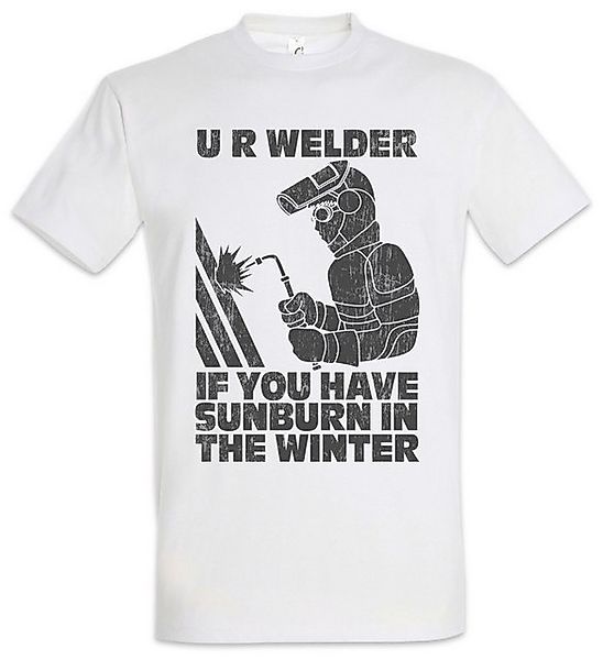 Urban Backwoods Print-Shirt Urban Backwoods U R Welder Herren T-Shirt Weiß günstig online kaufen