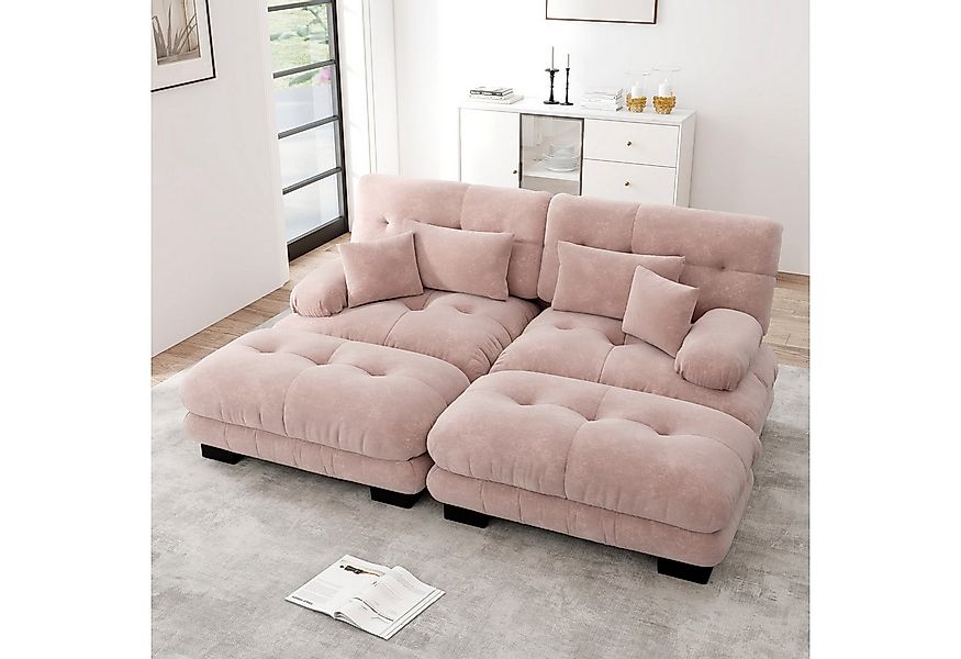 Odikalo 2-Sitzer Schlafsofa Polstersofa Ecksofa, Cloud Ecksofa für Wohnzimm günstig online kaufen