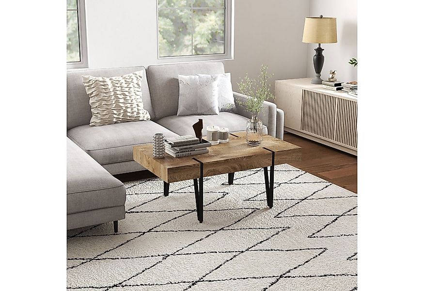 HOMCOM Couchtisch Sofatisch mit verstellbaren Fußstützen (Beistelltisch, 1- günstig online kaufen