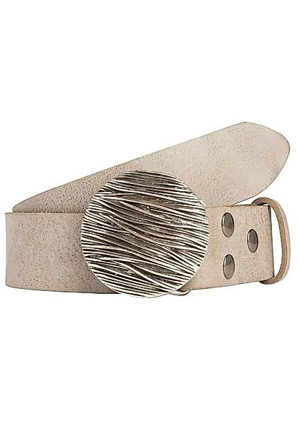 Rettungsring Gürtel Ledergürtel mit austauschbarer Schließe »Seegras Rund« günstig online kaufen