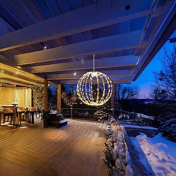 MARELIDA LED Kugelleuchte Drahtkugel Leuchtkugel faltbar günstig online kaufen