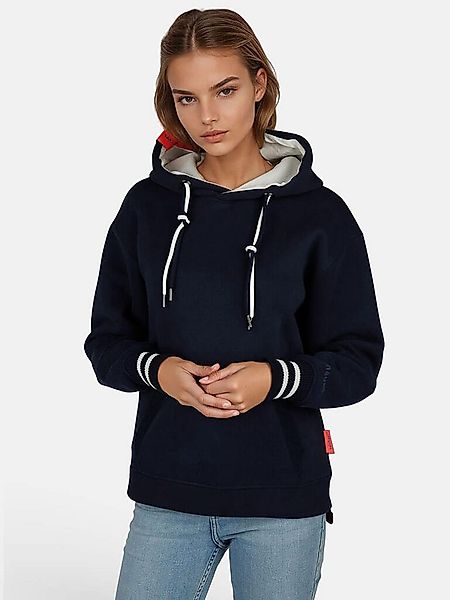 salzhaut Kapuzenpullover Damen Hoodie Verdattert Unifarben - Modischer Pull günstig online kaufen