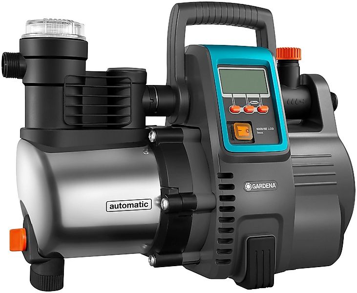 GARDENA Gartenpumpe Haus- & Gartenautomat, 6000/6 LCD inox, 1760-20, 6000 l günstig online kaufen
