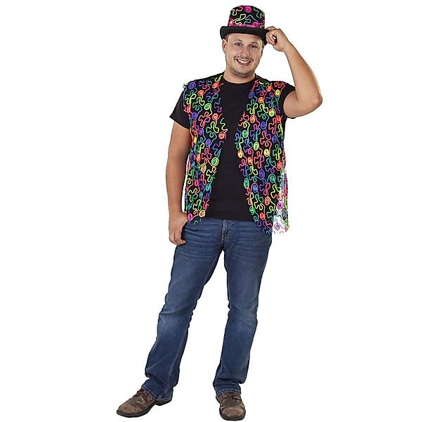 MICA Kostüm Weste - Neon - für Herren günstig online kaufen