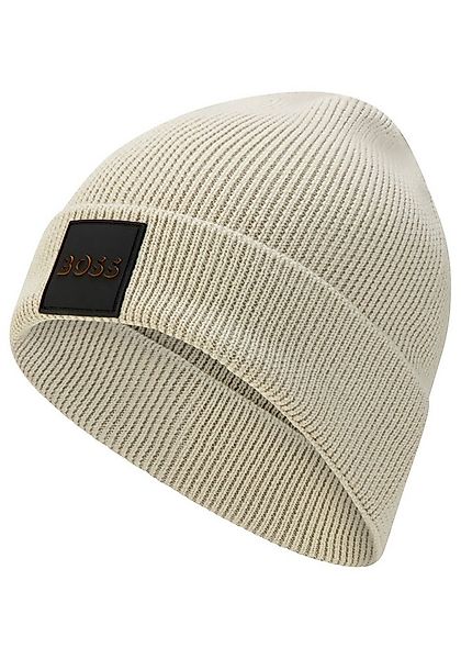 BOSS ORANGE Strickmütze Foxxy Hat mit Label-Aufnäher günstig online kaufen