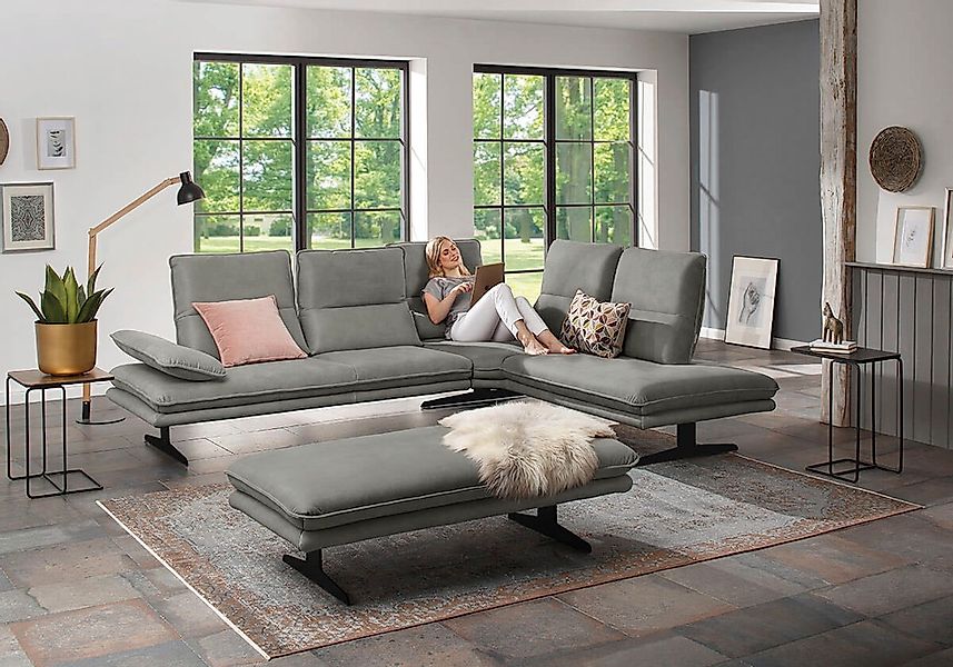 W.SCHILLIG Ecksofa "broadway, Designsofa, toller Sitzkomfort, zeitlos, eleg günstig online kaufen