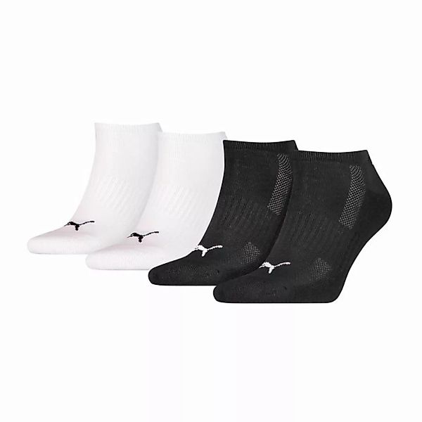 PUMA Unisex Sneaker-Socken, 4er Pack - ECOM, Cushioned, Frottee-Sohle, Logo günstig online kaufen