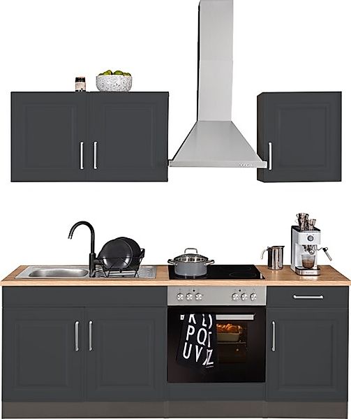 HELD MÖBEL Küchenzeile »Stockholm«, Breite 210 cm, mit hochwertigen MDF Fro günstig online kaufen