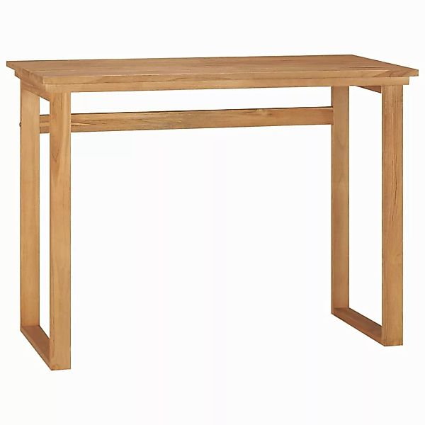 Schreibtisch 100x45x75 Cm Massivholz Teak günstig online kaufen