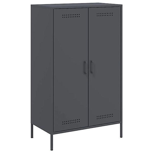 vidaXL Highboard Anthrazit 68x39x113 cm Stahl 842966 günstig online kaufen