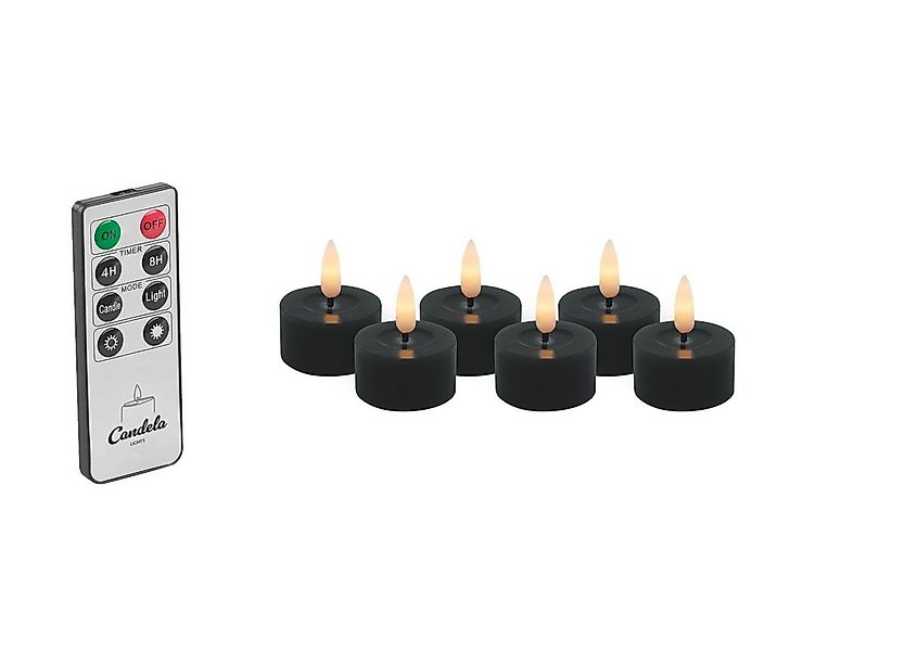 LC Home LED-Kerze LED Kerzen Set Winter Echtwachs Timerfunktion Fernbedienu günstig online kaufen