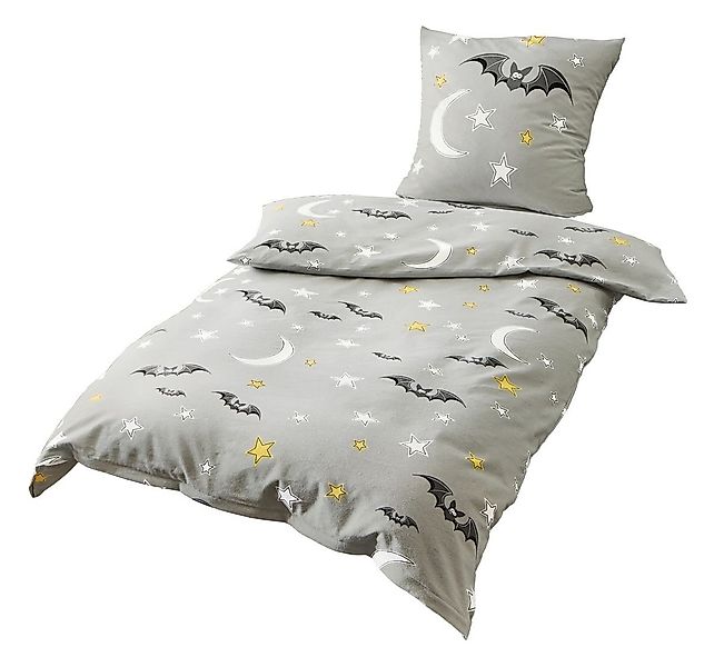 JACK Kinderbettwäsche JACK by Bierbaum Kinder Biber Fledermaus Bettwäsche 2 günstig online kaufen