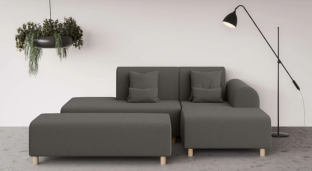 OTTO home Ecksofa "Suyala" L-Form mit Hocker günstig online kaufen