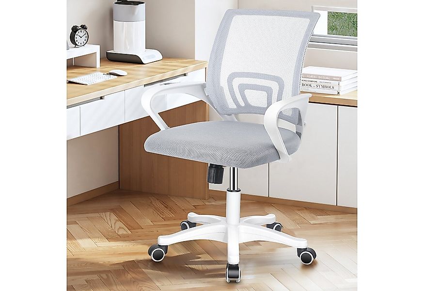 oyajia Bürostuhl Höhenverstellbar Bürostuhl, Verchromten Fußkreuz, 360° dre günstig online kaufen