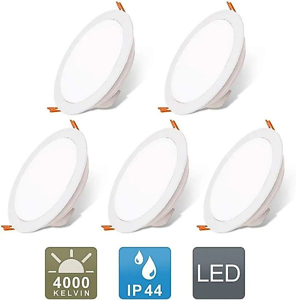 JDONG LED Einbaustrahler Ultra Flach 150mm/175mm günstig online kaufen
