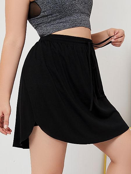 YOINS Plus Shorts mit Schlitz-Design günstig online kaufen
