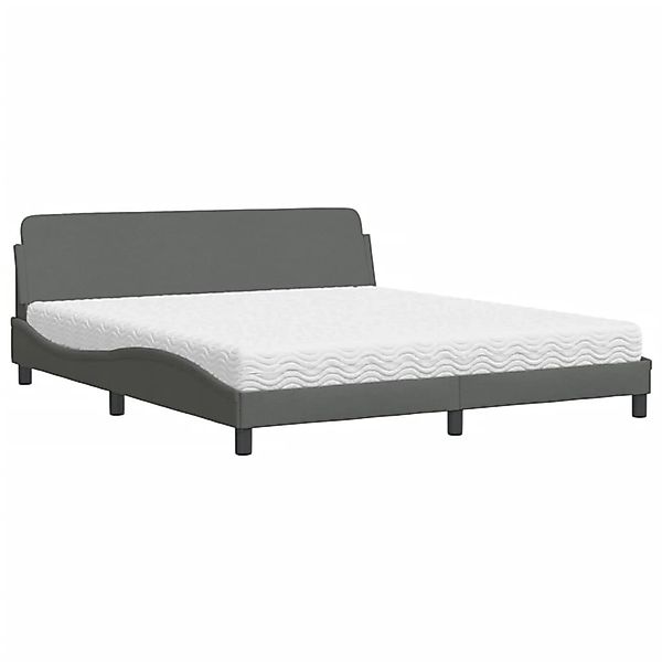 vidaXL Bett mit Matratze Dunkelgrau 180x200 cm Stoff2009881 günstig online kaufen