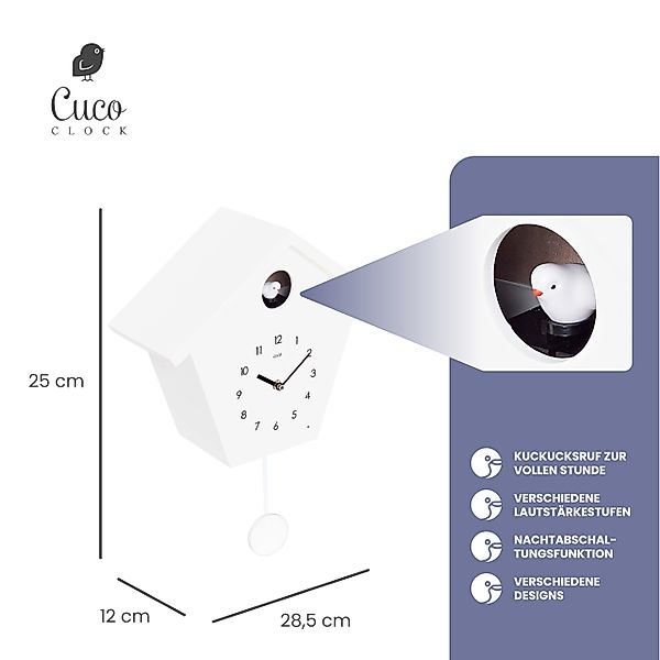 Cuco Clock Wanduhr Kuckucksuhr SCHWARZWALDHAUS, Wanduhr, günstig online kaufen