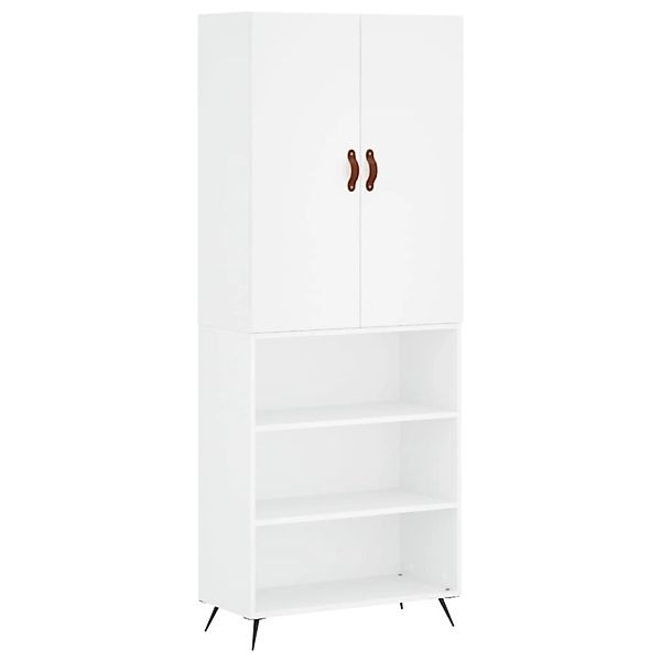 vidaXL Highboard Weiß 69,5x34x180 cm Holzwerkstoff 3196043 günstig online kaufen