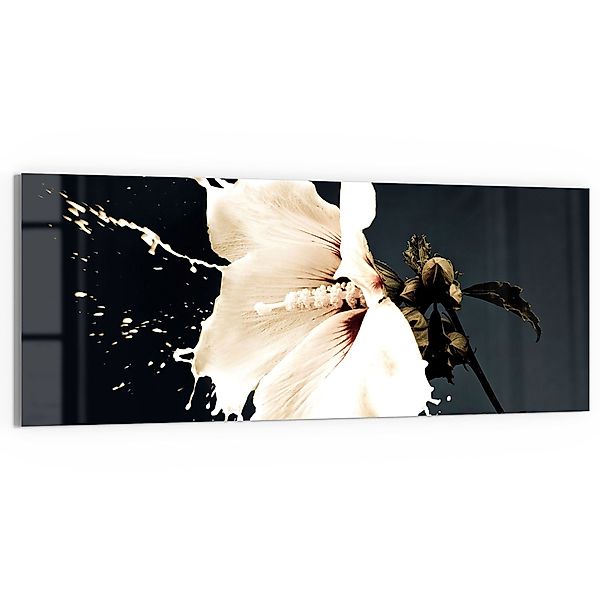 DEQORI Glasbild 'Milchige Blüte', 'Milchige Blüte', günstig online kaufen