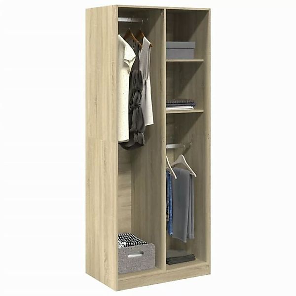 vidaXL Kleiderschrank Kleiderschrank Sonoma Eiche 80x50x200 cm Spanplatte günstig online kaufen