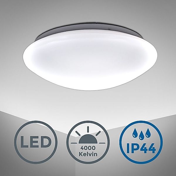 B.K.Licht Deckenleuchte Deckenlampe 12W 4.000K 1.200lm günstig online kaufen