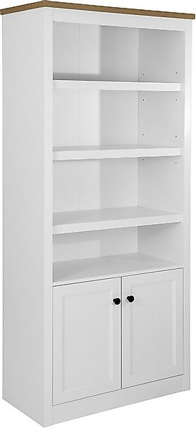 OTTO home Standregal Rigny, aus MDF, mit Holz-Zierleiste, schwarzem Metallg günstig online kaufen