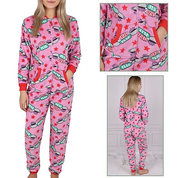 Sarcia.eu Schlafanzug Friends Rosa Damen Einteiler/Pyjama günstig online kaufen