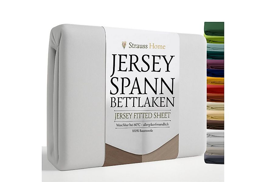 Strauss Home Spannbettlaken Premium, Gummizug: Rundumgummi, 150gr/m2 Premiu günstig online kaufen