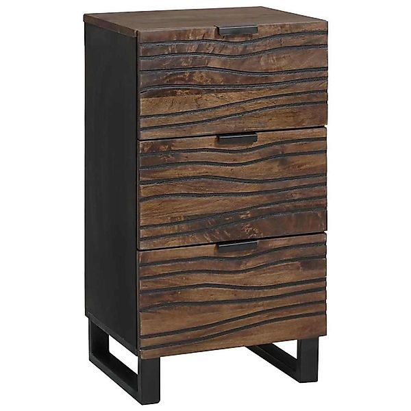 vidaXL Sideboard Braun 40 x 33 x 75 cm Massives Mangoholz 4018031 günstig online kaufen