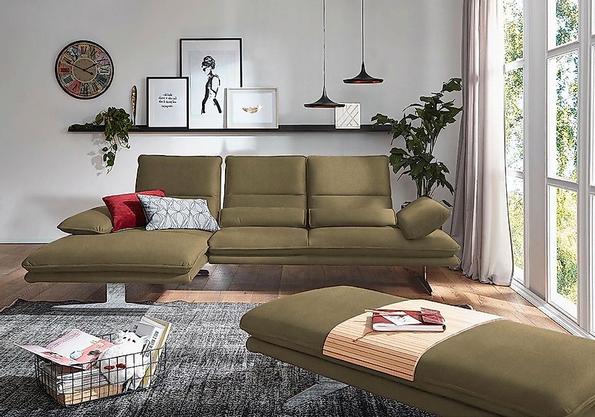 W.SCHILLIG Ecksofa "broadway, Designsofa mit tollem Sitzkomfort, L-Form" Si günstig online kaufen