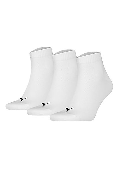PUMA Kurzsocken PUMA UNISEX QUARTER PLAIN 3P (3 Paar) Atmungsaktiv, Rippenb günstig online kaufen