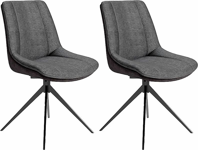 byLIVING Esszimmerstuhl "Phoenix 2er-Set", (Set), 2 St., Boucle-Microfaser, günstig online kaufen