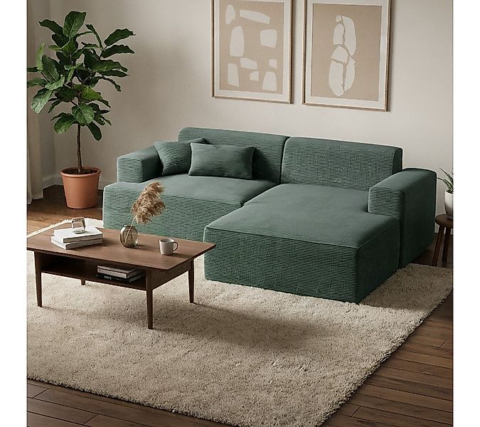 skølm Sofa Freki aus Cord, Vollschaumcouch mit Federkern und Vakuum-Kompres günstig online kaufen