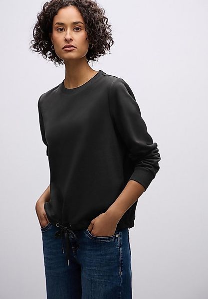 STREET ONE Sweatshirt mit Tunnelzug am Saum günstig online kaufen