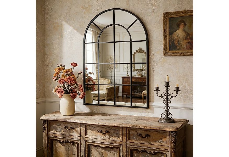 MC Star Wandspiegel Großer Wellenrand-Rundspiegel- Wandspiegel (mit Fenster günstig online kaufen