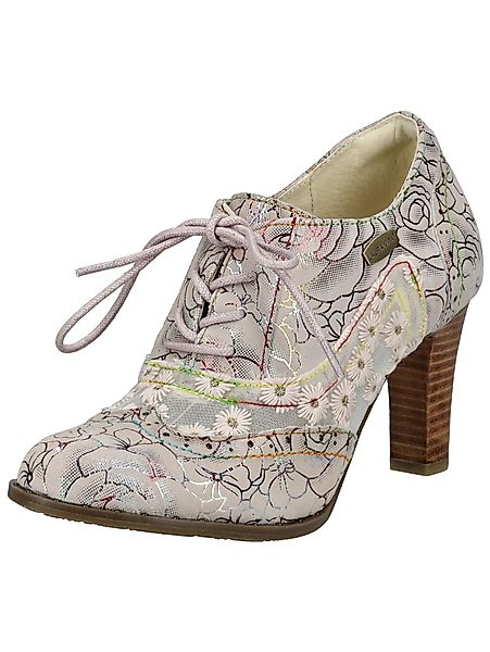 LAURA VITA Pumps Leder/Textil Schnürpumps günstig online kaufen