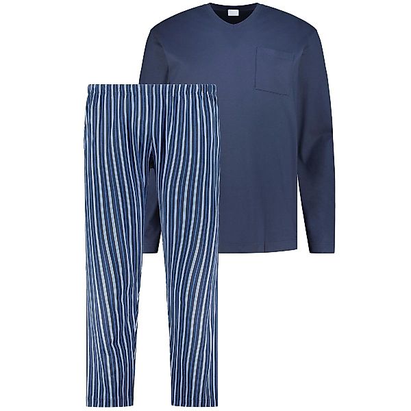 Mey Schlafanzug aus Baumwolle Farbe royalblau Größe: 3XL günstig online kaufen