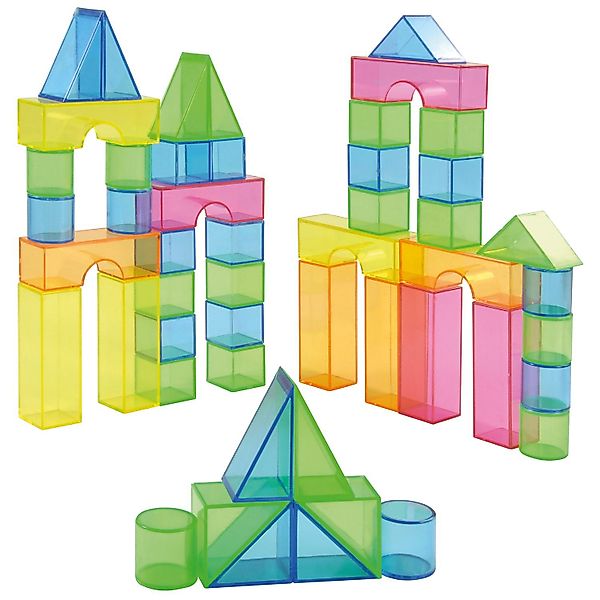 EDUPLAY Lernspielzeug 50 Transparentblocks in Box günstig online kaufen