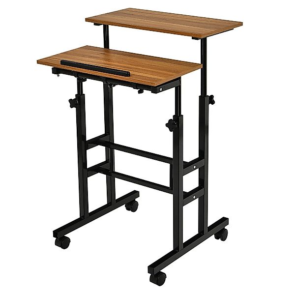 KOMFOTTEU Laptoptisch Stehpult, höhenverstellbar Schreibtisch, mit günstig online kaufen