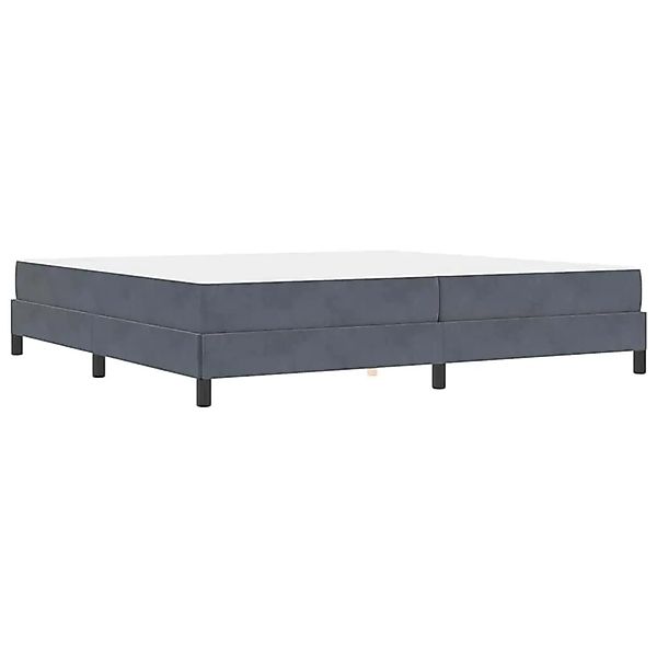 vidaXL Boxspringbett mit Matratze Dunkelgrau 200 x 220 cm Stoff 3398810 günstig online kaufen