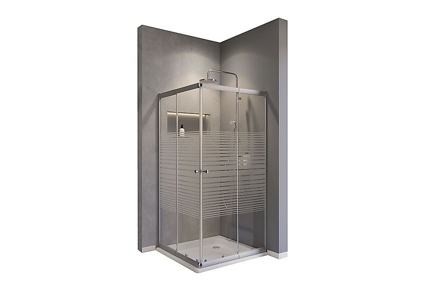 Schulte Eckdusche Sunny, variabler Verstellbereich 75x75 - 90x90 cm, Höhe: günstig online kaufen
