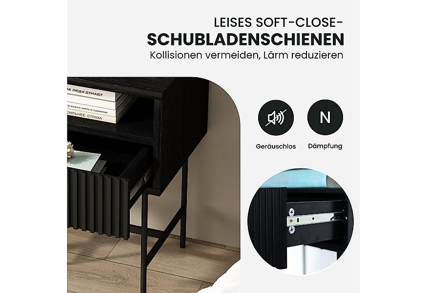 SeedWave Nachttisch Beistelltisch mit Schubladen, 2er/1er Set, Minimalismus günstig online kaufen