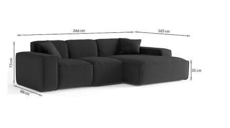 Fun Möbel Ecksofa Designersofa CESINA Ottomane günstig online kaufen