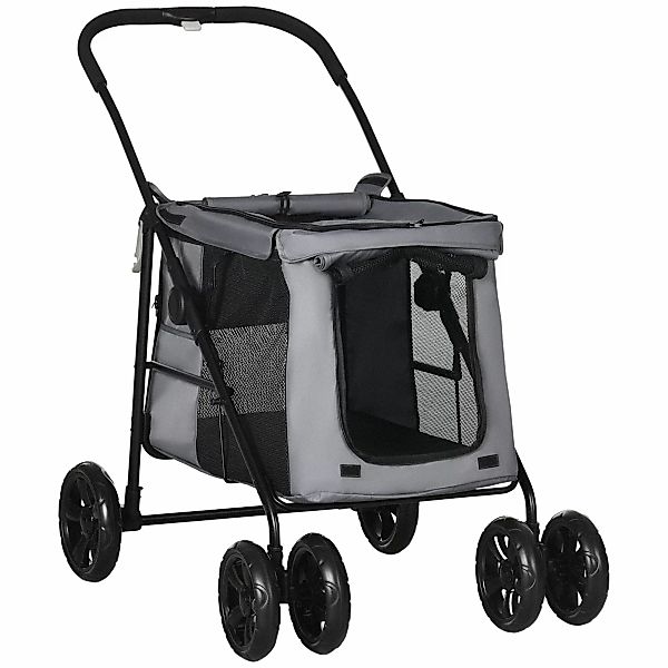 PawHut Hundewagen faltbarer Hundebuggy mit Kissen für Hunde und Katzen bis günstig online kaufen